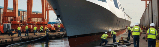 Opération d'avitaillement portuaire d'un navire par Corlay au Port d'Abidjan